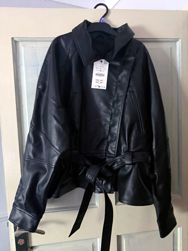 Zara women black faux - women's,
