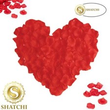 300Pcs Red Silk Rose Petals Wedding Anniversary Engagement Party  Table Decor