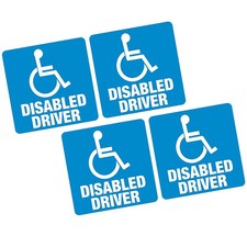 4 x Disabled Driver - 100mm Sq