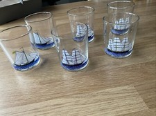 6x Tall Ship Tumbler Glasses
