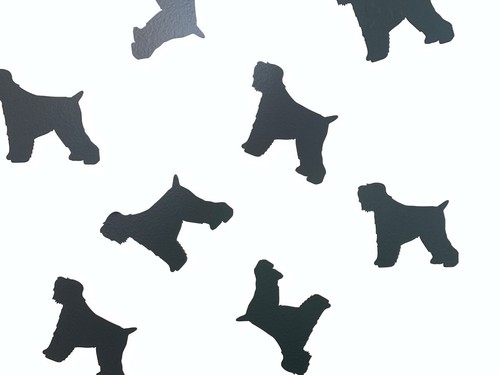 Black russian terrier - terrier, vinyl
