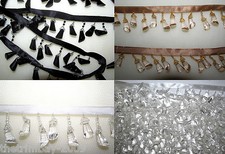 Designer Shaped  Beaded Trim For Curtain Blind Upholstery Braid