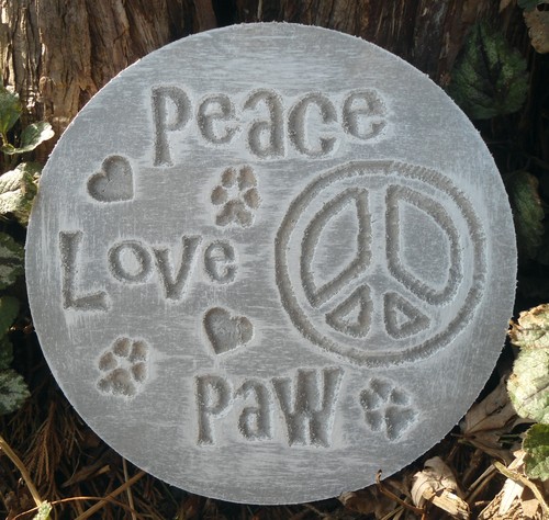 Cat dog peace mold - , plaque