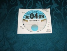 TAX DISC ( ENGLISH) ( BLANK)
