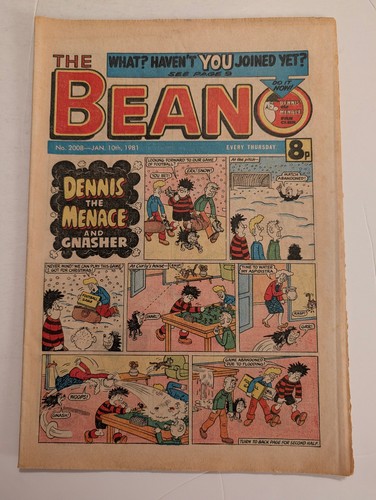 Beano comic 2008 - no, january
