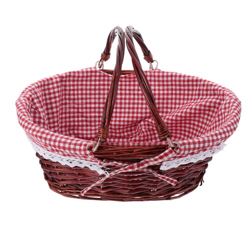 Willow weaving picnic basket - willow,