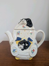 Wade England Whimsical Teapot Feline Collection Judith Wooton