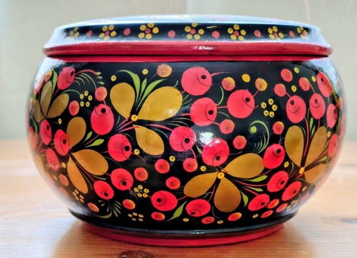 Vintage russian trinket box - vintage,