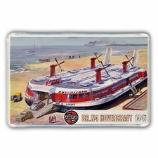 RETRO  AIRFIX SR.N4 HOVERCRAFT box art  - JUMBO FRIDGE  MAGNET