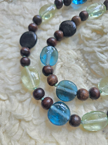 Double strand beaded glass - strand,
