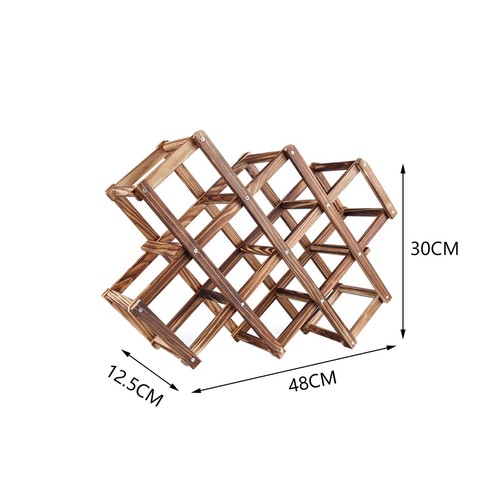 10bottles wine rack - rack, wood