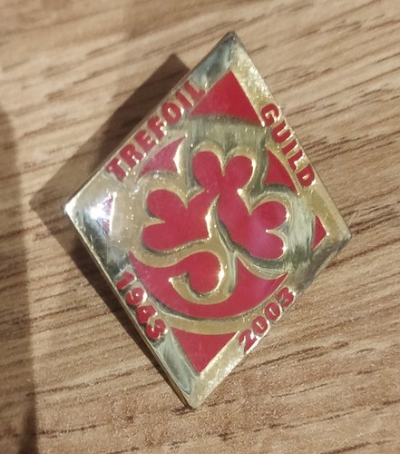 Trefoil guild pin - trefoil,