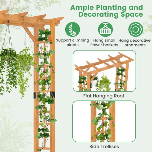 Wooden garden arch - wooden,