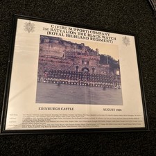 C Company The Black Watch Royal Highland Regiment 1st Battalion Framed Photo 