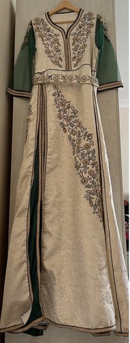 Moroccan brocard kaftan - moroccan,