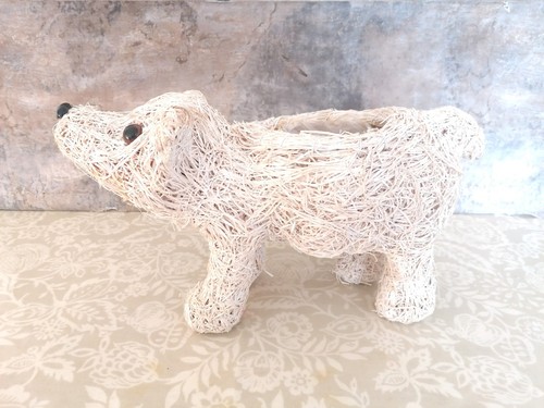 Christmas planter polar bear - planter,