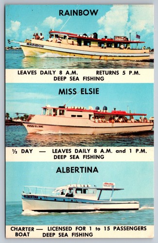 Postcard deep sea fishing - postcard,
