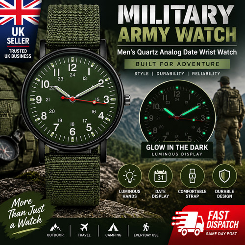 Men military leather date - men’s,