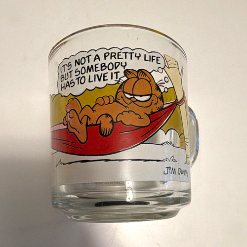Mcdonald garfield glass mug - mcdonald's,