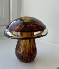 Glass Mushroom Toadstool Amber