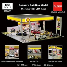 Diorama 1/64 Diecast Garage