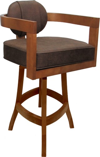 Swivel wood counter stool - counter,