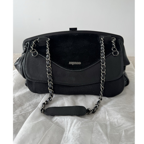 Mimco black leather - black, fabric