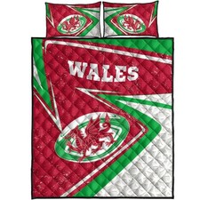 Wales Rugby Quilt Bed Set -