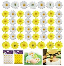 Artificial Flower Heads 4.7cm Fake Daisy Flowers, Easter Bonnet Party Decoration