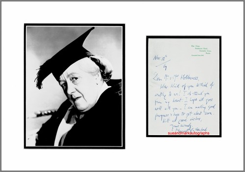 Margaret rutherford autograph - rutherford,