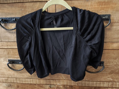 Coast black bolero shrug - black,