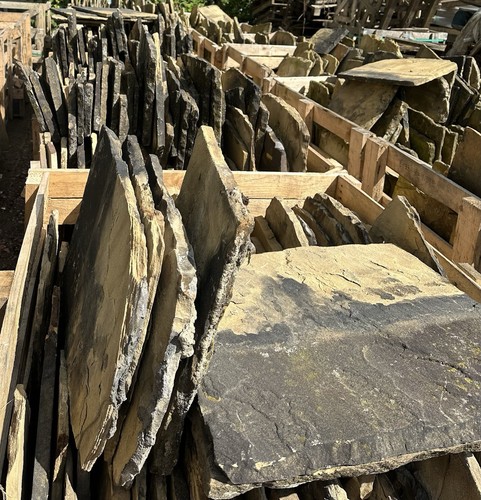 Yorkshire stone roof slates - stone,
