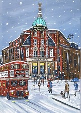 A4 Print New Wimbledon Theatre Panto season  Painted by SLAD 