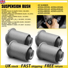 4x Rear Suspension Bush Hub Lower Bush Lh & Rh for Toyota Celica T230 1999-2005