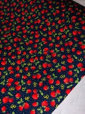 1 Meter Navy/Red Strawberry