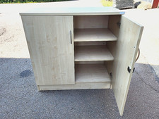 Lockable Maple Office Storage