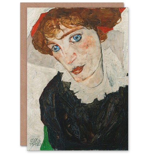 Egon schiele art card portrait - art,