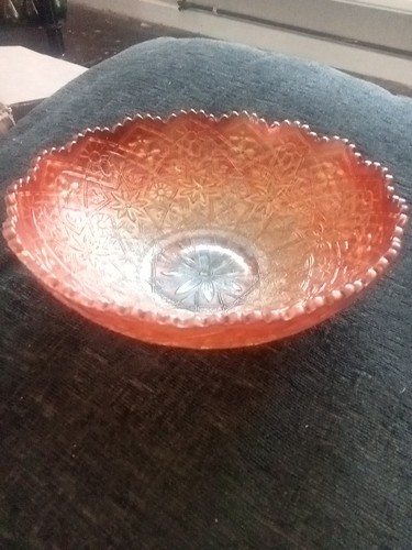 Carnival glass bowl - carnival,