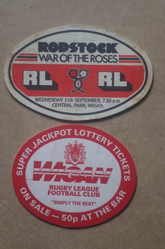 Wigan rugby league coasters - rugby,