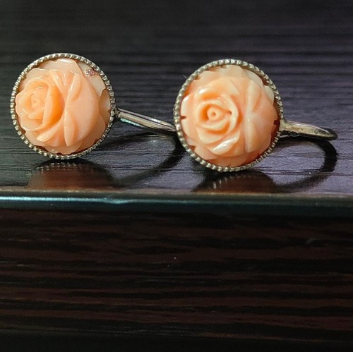 Vintage coral rose - vintage,