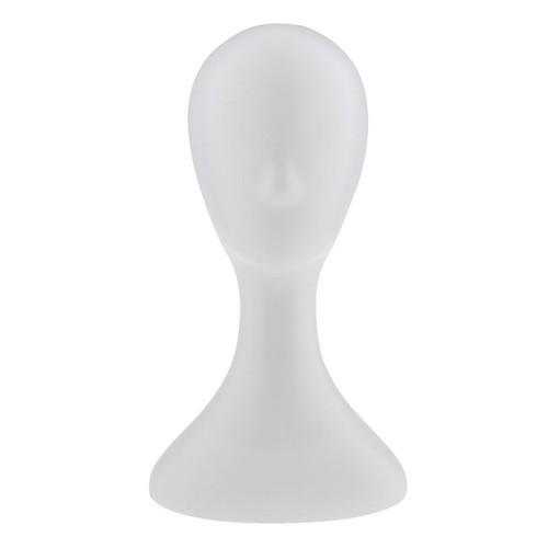 Plastic female manikin head - plastic,