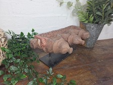 Very Old Indian Antique Carved Stone Oil Lamp Diya