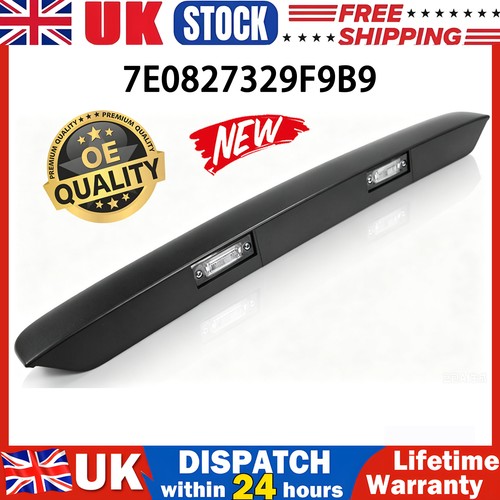 Rear number plate - plate, light