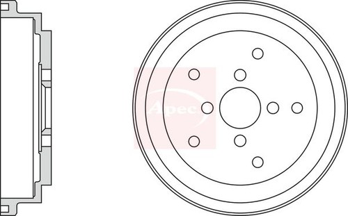 Apec drm9187 brake drum - apec,