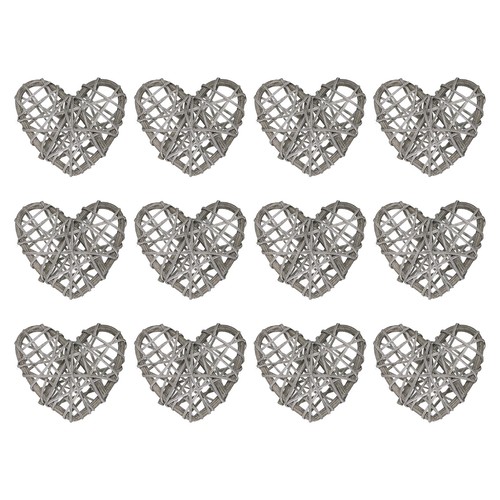 12pcs heart rattan ball - heart,