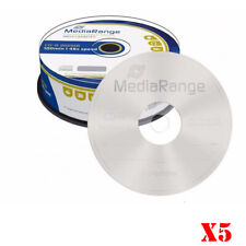 MediaRange Branded Blank CD R Discs 48x 900MB 100 Minutes CD-R MR222 - Pack of 5