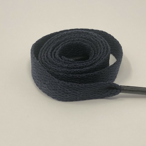 Pair flat coloured - shoe, laces