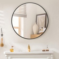 Large Round Wall Mirror Bathroom Bedroom Makeup Dressing Circle Mirror UK