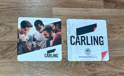 Carling beer mats - 10,