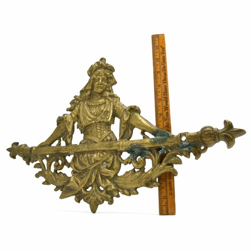 Vintage brass figural woman - vintage,